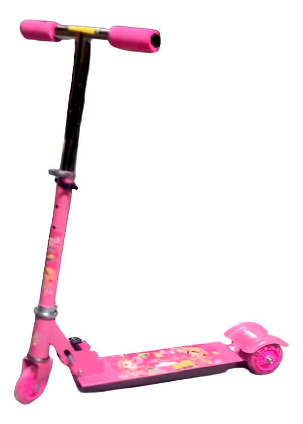 Monopatin Infantil Con 3 Ruedas Reforzadas Seguridad Randers Color Rosa Rosa